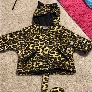 Leopard shirt sleeve jacket